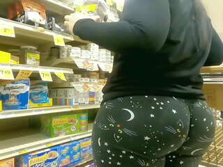 Mom Fat Ass Wedgie At Store