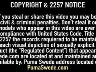 Dom Smoker Puma Swede Pussy Fucks sexually aroused adult video Slave Claudia Valentine&excl;