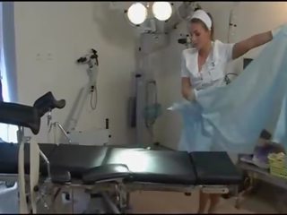 Hot Nurse In Tan Stockings And Heels In Hospital - Dorcel