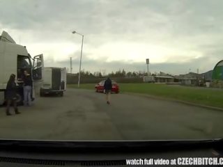 Czech MILF hooker Fucked in Car